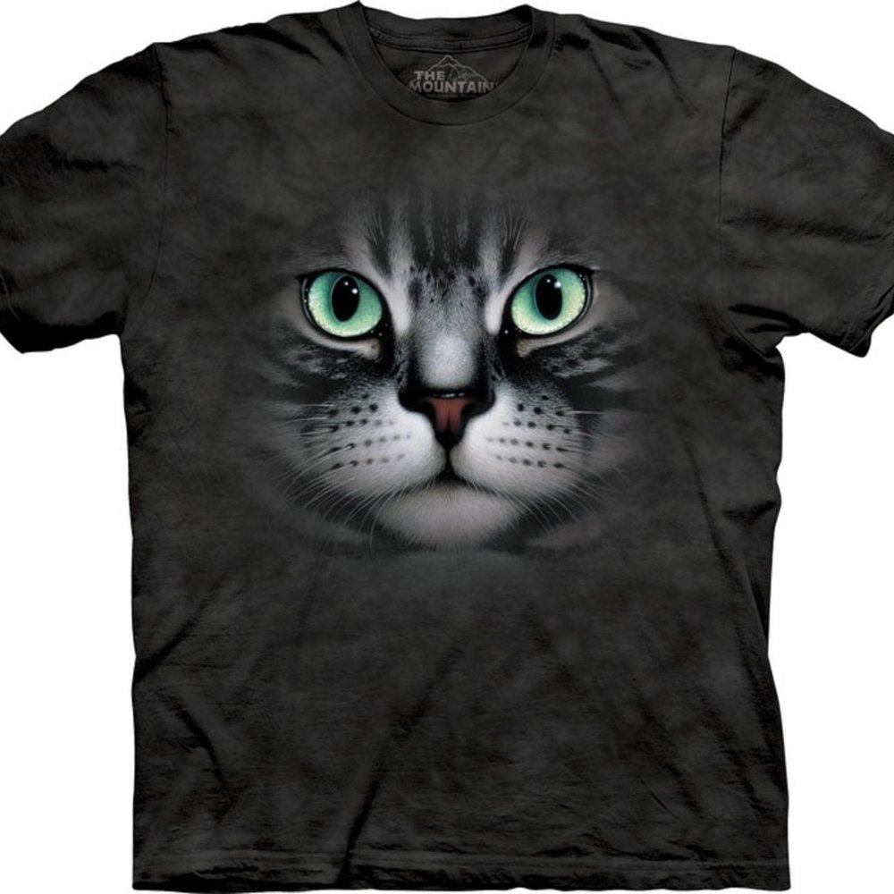 The Mountain Emerald Eyes Cat Kittens Cats Cute Russian Blue Animal T-Shirt S-3X